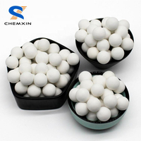 Low abrasion loss 68% 75% medium alumina ceramic ball grinding media 3mm 6mm 92% high alumina grinding porcelain balls