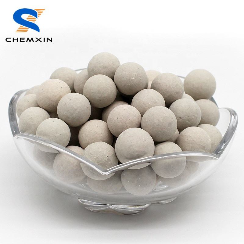 CHEMXIN 23% Al2O3 Inert Ceramic Alumina Ball Support Media 19MM 25MM For LPG Refinery